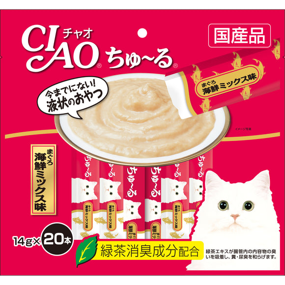 [CIS127] CIAO Chu-Ru White Meat Tuna Treats for Cats (14gx20pcs)