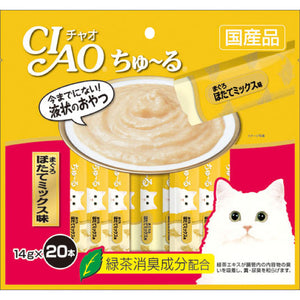 [CIS129] CIAO Chu-Ru Tuna Scallop Mix Treats for Cats (14gx20pcs)