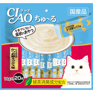 [CIS193] CIAO Chu-Ru Chicken Fillet & Sliced Bonito Treats for Cats (14gx20pcs)