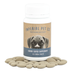 Imperial Pet Co. Deer Velvet (Arthritis, Joint Health, Hip Dysplasia) for Dogs (90’s tablets)