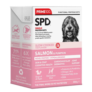 Prime100 SPD Slow Cooked Salmon & Pumpkin Wet Dog Food (354g)