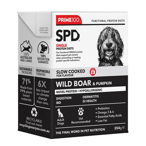 Prime100 SPD Slow Cooked Wild Boar & Pumpkin Wet Dog Food (354g)