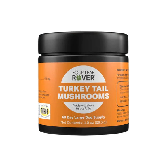 Four Leaf Rover Turkey Tail Mushroom - Support Immune Function For Dogs (1.0oz)