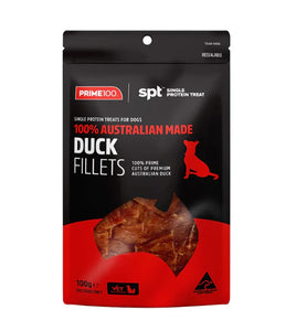 Prime100 SPT Single Protein Treats for Dogs (Duck Fillets) 100g