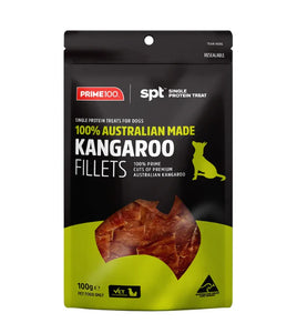 Prime100 SPT Single Protein Treats for Dogs (Kangaroo Fillets) 100g