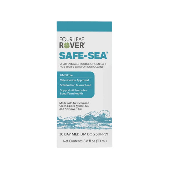 Four Leaf Rover Safe-Sea - Green Lipped Mussel Oil (Omega-3) for Dogs (113ml)