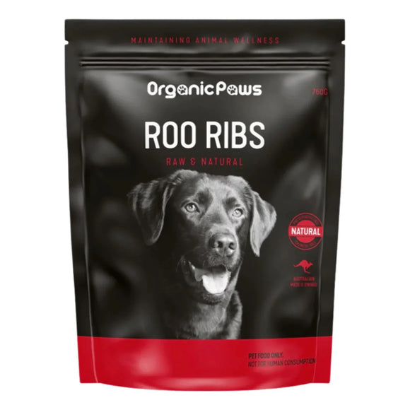 Organic Paws Roo Ribs Treats for Dogs (500g)