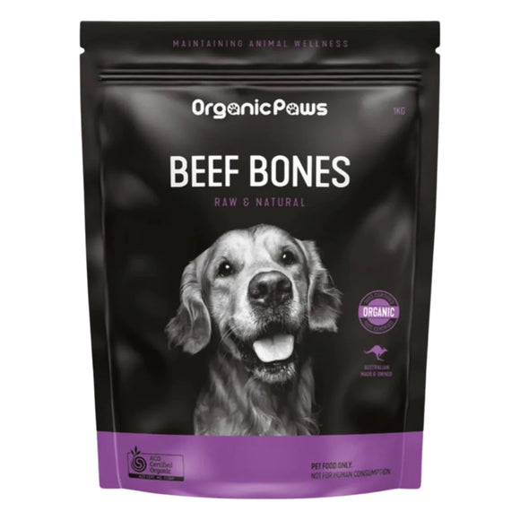 Organic Paws Beef Bones Treats for Dogs