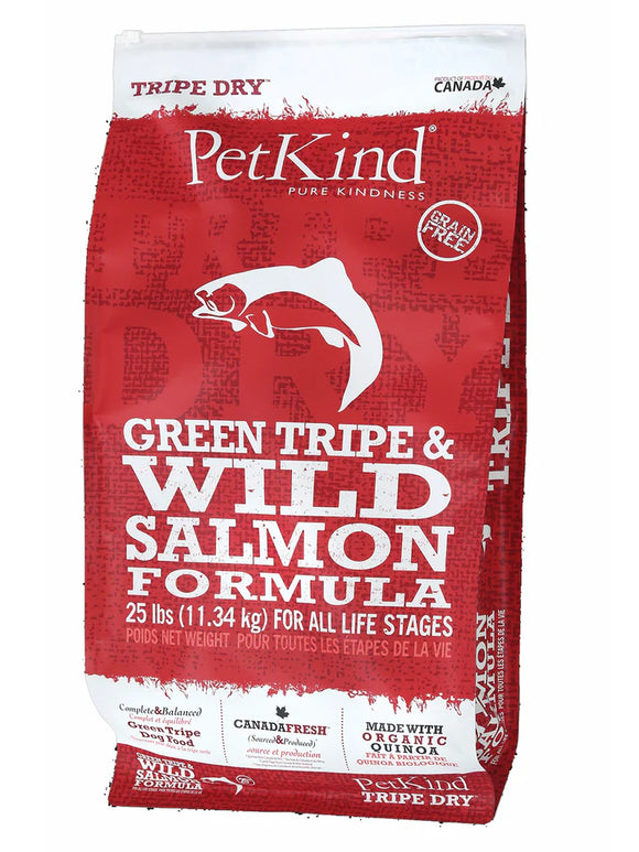 PetKind Green Tripe & Wild Salmon Grain-Free Dry Dog Food (2 sizes)