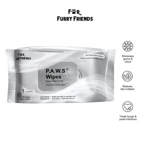 For Furry Friends Pet’s Activated Water Sanitizer (P.A.W.S) 60 Wipes - Lavender