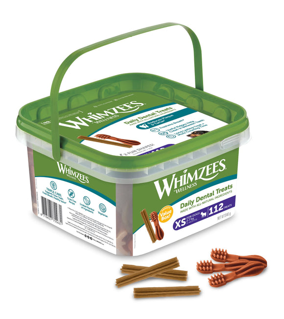 Whimzees Dental Treats for Dogs - Variety Value Box [Size: X-Small]