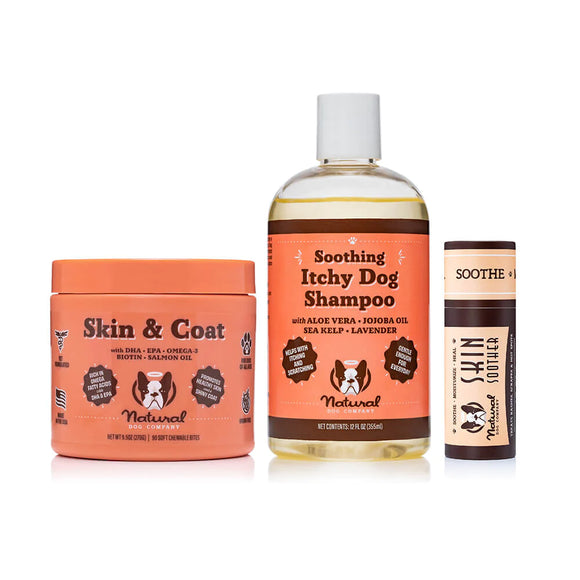 [Bundle Deal] Natural Dog Company Skin & Coat Essentials Trio