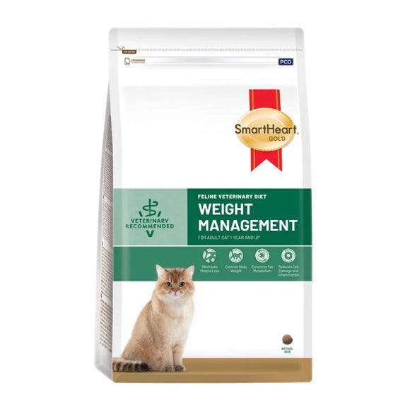Smartheart Gold Dry Adult Cat Food - Veterinary Diet Weight Management (1.5kg)