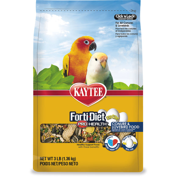 Kaytee Forti-Diet Pro Health Egg-Cite! Conure & Lovebird Food (3lb)