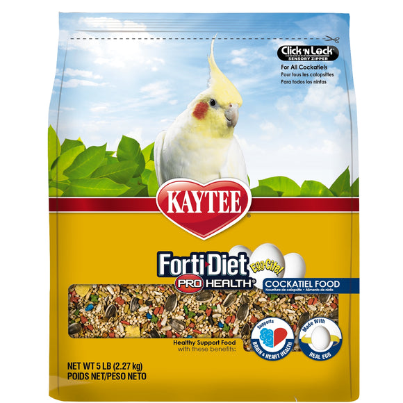 Kaytee Forti-Diet Pro Health Egg-Cite! Cockatiel Food (5lb)