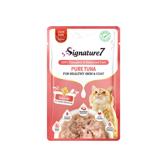 Signature 7 Sunday Tuna in Gravy for Healthy Skin & Coat for Cats (50g)