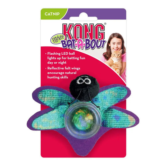 Kong Bat-A-Bout Flicker Firefly Cat Toy