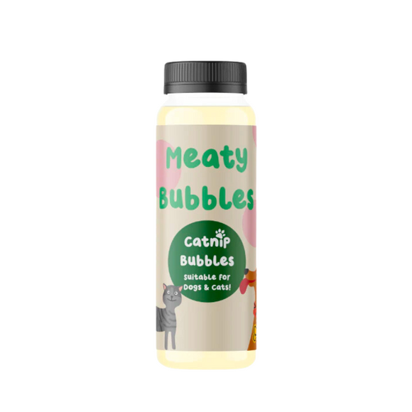 Meaty Bubbles - Catnip Flavour Playtime Toy for Dogs & Cats (150ml)