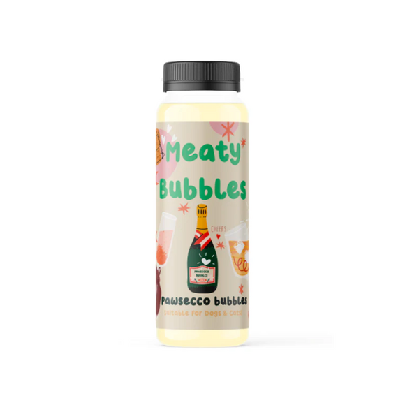Meaty Bubbles - Pawsecco Flavour Playtime Toy for Dogs & Cats (150ml)