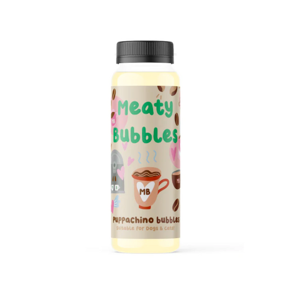 Meaty Bubbles - Puppachino Flavour Playtime Toy for Dogs & Cats (150ml)