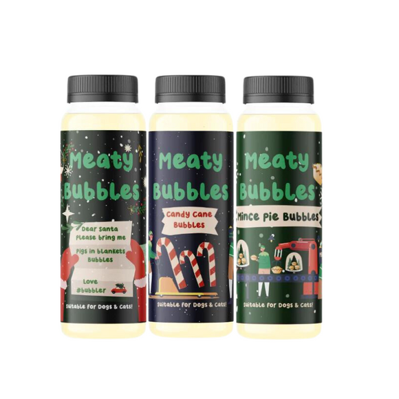 Meaty Bubbles - [Limited Edition] Meaty Bubbles - Giant Christmas Cracker 3 Playtime for Dogs & Cats x 150ml