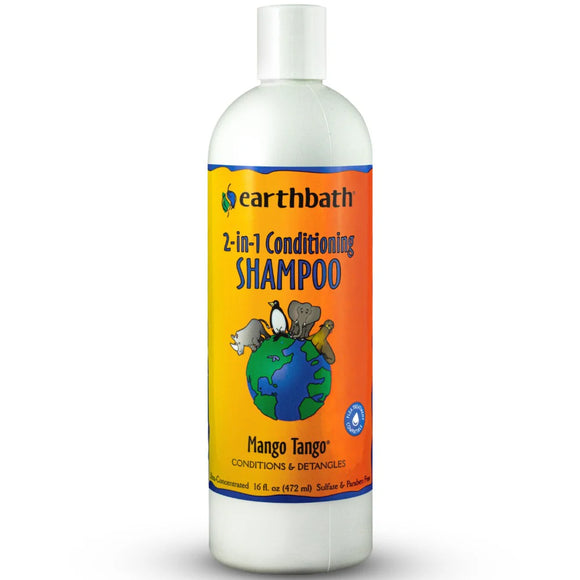 Earthbath Mango Tango 2-in-1 Conditioning Shampoo for Dogs & Cats (2 sizes)