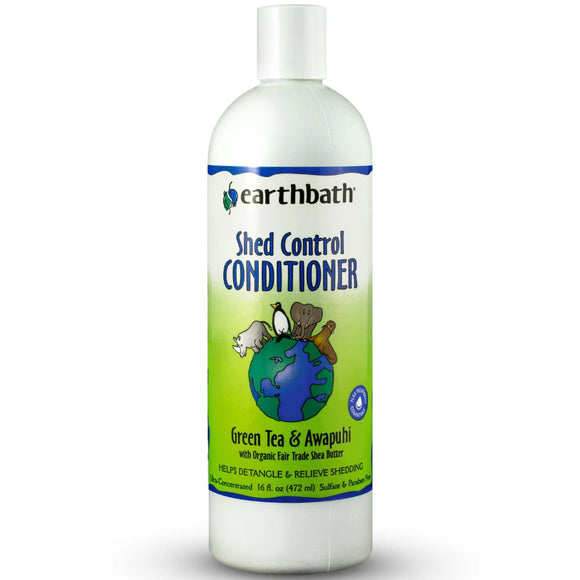 Earthbath Green Tea & Awapuhi Shed Control Conditioner for Dogs & Cats (2 sizes)