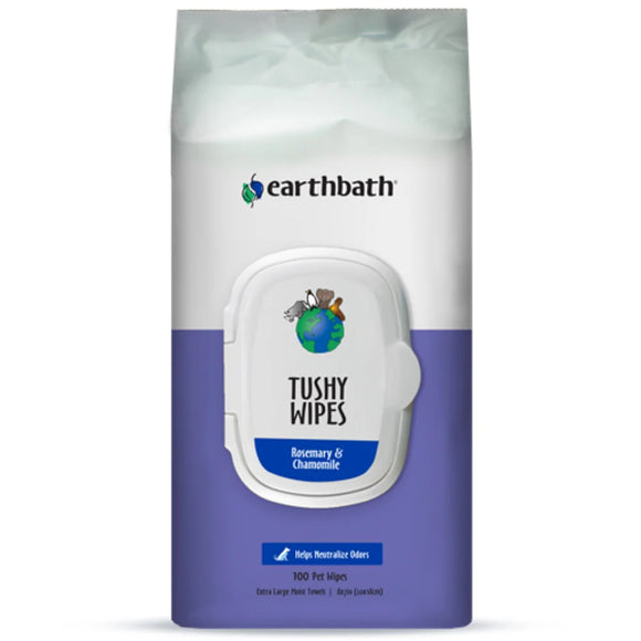 Earthbath Tushy Wipes for Pets (100pc)
