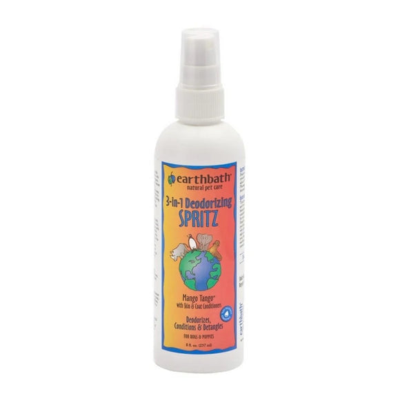 Earthbath 3-In-1 Deodorising Mango Tango Spritz for Dogs (8oz)