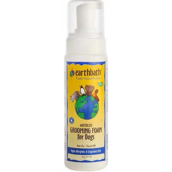 Earthbath Hypo-Allergenic Waterless Grooming Foam for Dogs (8oz)