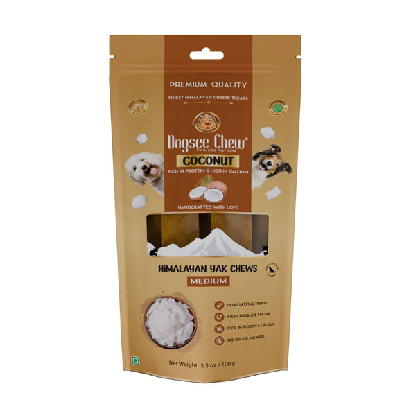 Dogsee Dog Cheese Treats Coconut Medium Bars (100g)