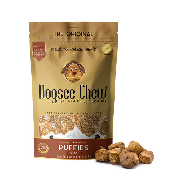 Dogsee Chew Puffies Bites Sized Dog Training Treats (70g)