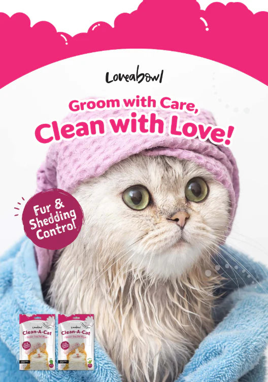 Loveabowl Clean-A-Cat Stress-free Pet Glove (2pcs/10pcs)
