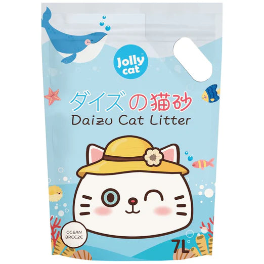 Jollycat Daizu Ocean Clumping Tofu Cat Litter 7L
