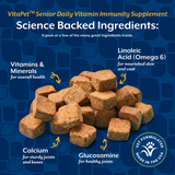 NaturVet VitaPet Senior Daily Vitamins Soft Chews For Dogs (Size: 60 ct)