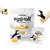 Food for the Good Freeze Dried Egg Roll Treats for Dogs & Cats - Chicken with Egg Yolk (8x8g)