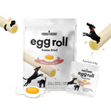 Food for the Good Freeze Dried Egg Roll Treats for Dogs & Cats - Salmon with Egg Yolk (8x8g)