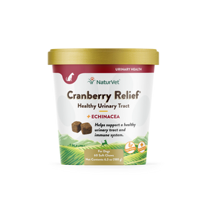NaturVet Cranberry Relief Plus Echinacea Soft Chews (60ct/6.3oz/180g)
