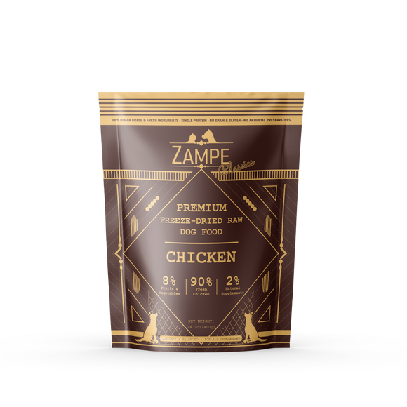Zampe Pets Freeze-Dried Chicken Sliders for Dogs (14.1oz)