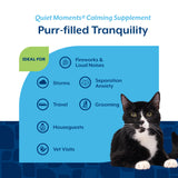 Naturvet Quiet Moments Calming Aid Plus Melatonin for Cat (60ct)
