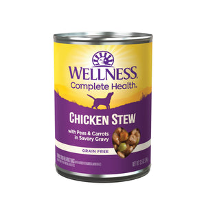 [WN-STCHIC] Wellness Grain Free Chicken Stew with Peas & Carrots in Savory Gravy Canned Food for Dogs (12.5oz)