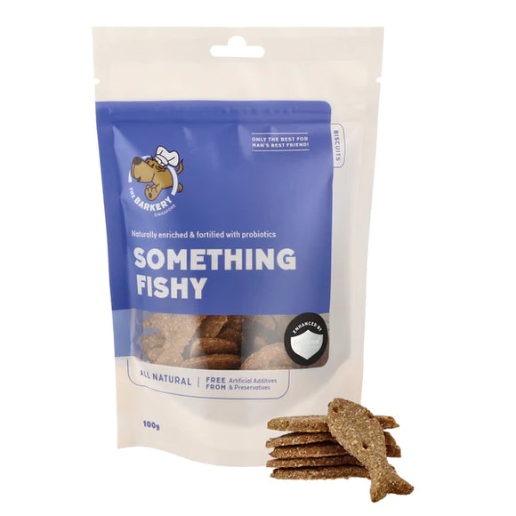 The Barkery Something Fishy Biscuits Treats for Dogs (2 sizes)