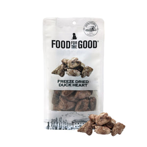 Food For The Good - Freeze Dried Duck Heart Cat & Dog Treats [Wt : 70g]