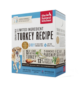 The Honest Kitchen Dehydrated Limited Ingredient Grain Free Dog Food (Turkey) 2 sizes