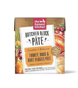 The Honest Kitchen Butcher Block Pate Wet Dog Food (Turkey, Duck & Root Veggies) 10.05oz