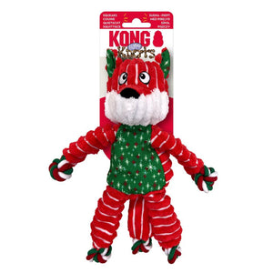 KONG Christmas Holiday Floppy Knots Fox