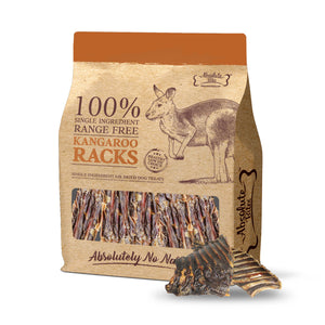 Absolute Bites Air Dried Roo Treats (Roo Racks) for Dogs (250g)