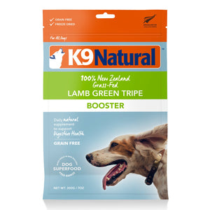 [Best Before 24/05/2025] K9 Natural Freeze-Dried Grass-Fed Lamb Green Tripe Booster for Dogs (200g)