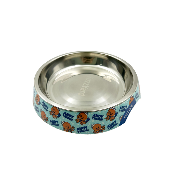 Fuzzyard Easy Feeder Bowl for Cats (Ahoy There!) One Size