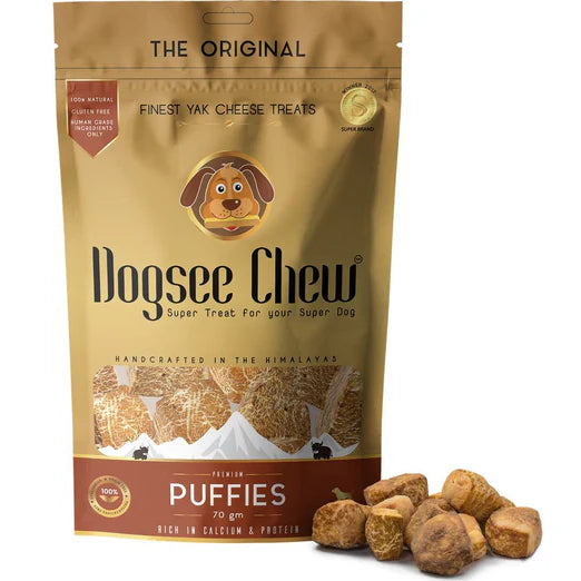 Dogsee Chew Puffies Bites Sized Dog Training Treats (70g)